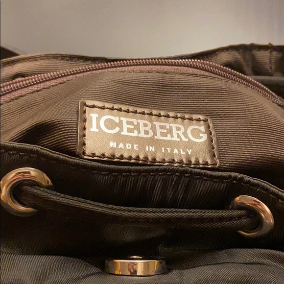 Ice Iceberg Nylon & Leather Mini Backpack - Picture 5 of 8